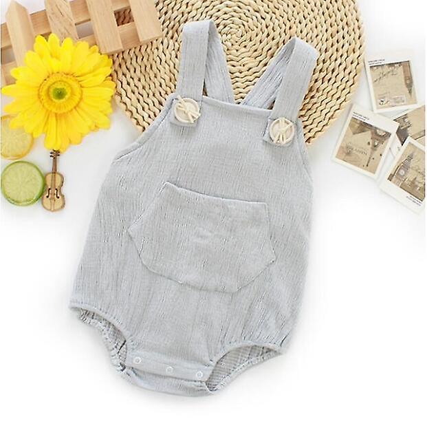 Slowmoose Cute Sleeveless, Knitted Romper- Jumpsuit For Babies Gary 12M