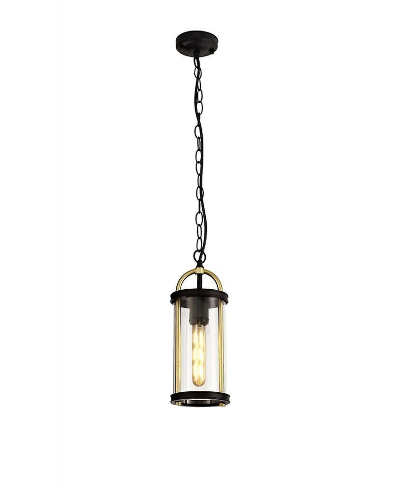 Volani Freya Pendant, 1 X E27, Black & Gold/clear Glass, Ip54, 2yrs Warranty