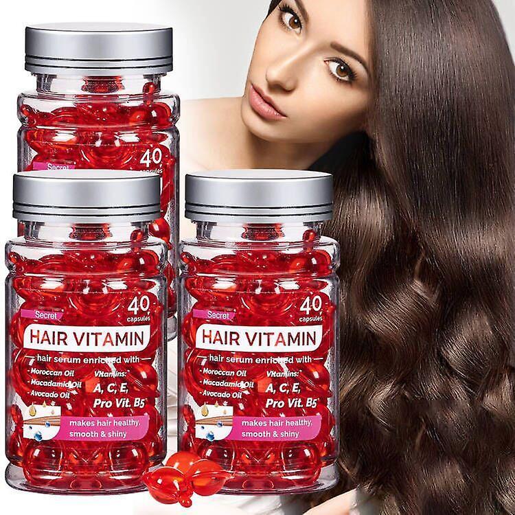 Antbaba Hair Vitamin Serum Capsule, Hair Treatment Serum, Argan Macadamia Avocado Oil, Complex Oil Smooth Silky Hair Mask No Rinse Repair on Hair G...