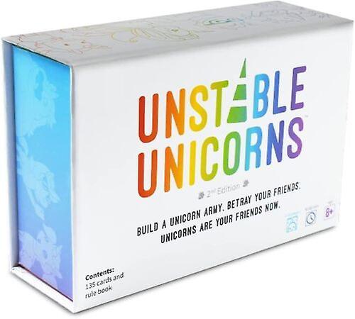 Szlcv Unstable Unicorns Card Game Fun Board Black White Box Expansion Pack