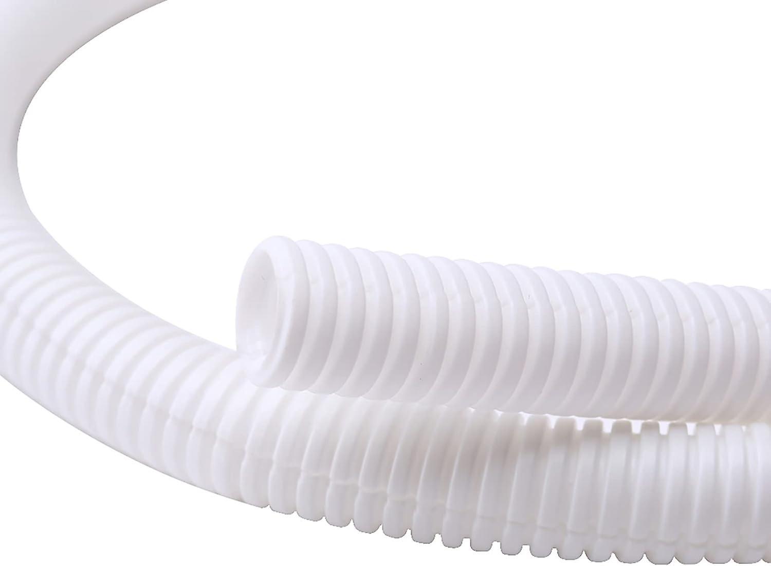 Menghui 10ft  1/2 inch Split Wire Loom Tubing Wire Conduit  White