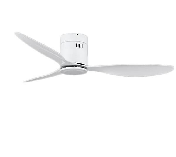 Slowmoose Vintage Ceiling Fan Without Lights With Remote Control White 220V