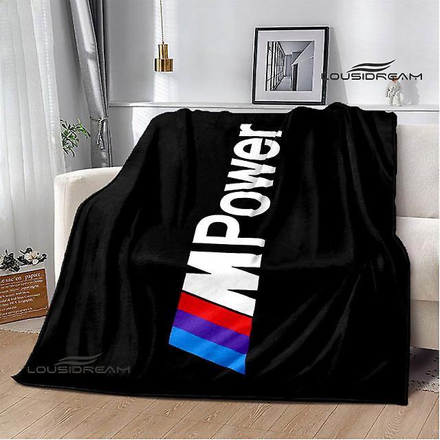 Racing Car Logo Printed Blanket Picnic Blankets Warm Blanket Soft And Comfortable Blanket Home Travel Blanket Birthday Gift 7 75x90cm