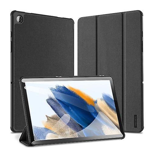 Mycase For Samsung Galaxy Tab A9+ Dux Ducis Domo Series Magnetic Flip Leather Tablet Case Black