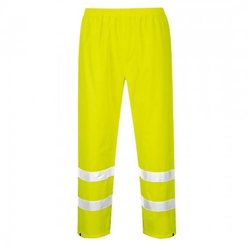 Portwest Mens Hi-Vis Rain Trousers Yellow L