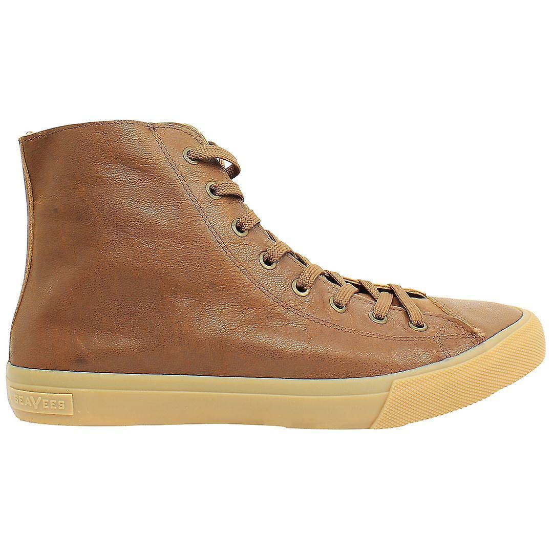 Seavees Army Issue High Lace-Up Brown Smooth Leather Mens Shoes ARMY ISSUE HIGH_AM_WHISKEY UK 12 EU 46 US 13