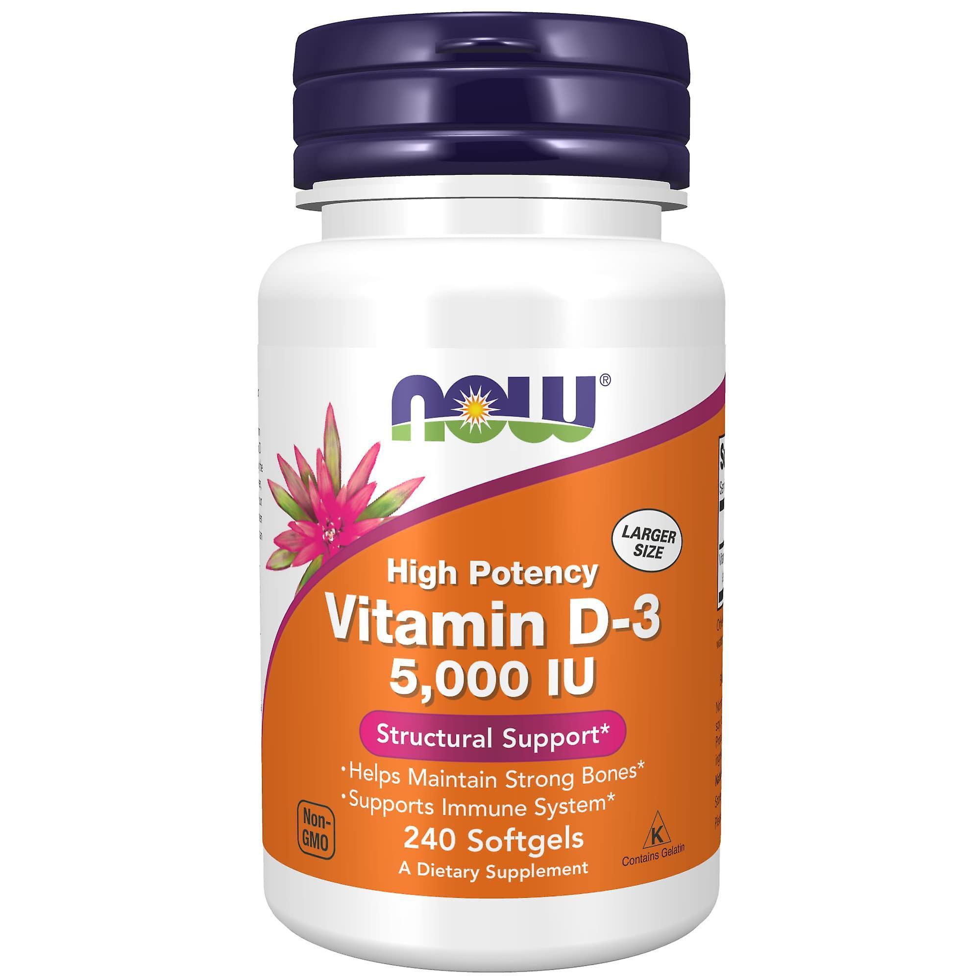 Now! Now Foods Vitamin D-3 5,000 Iu 240 Softgels