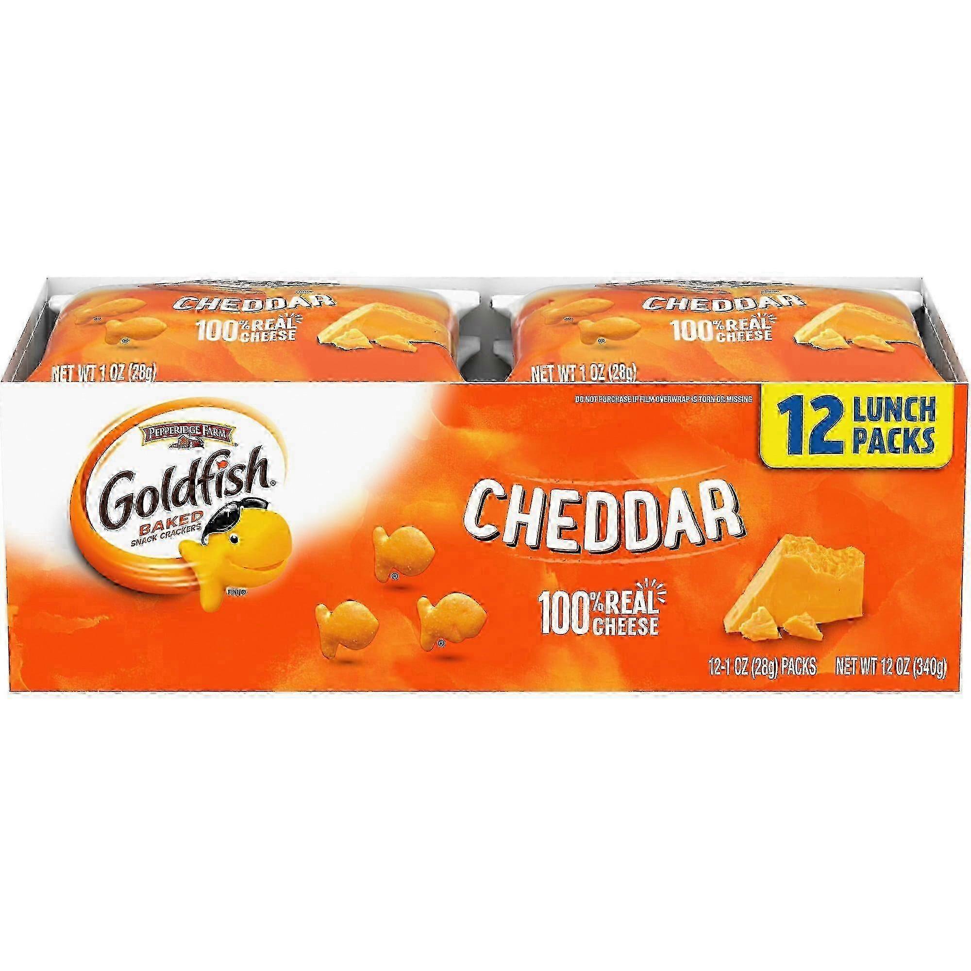 Goldfish colors crackers snack pack, 12 ea