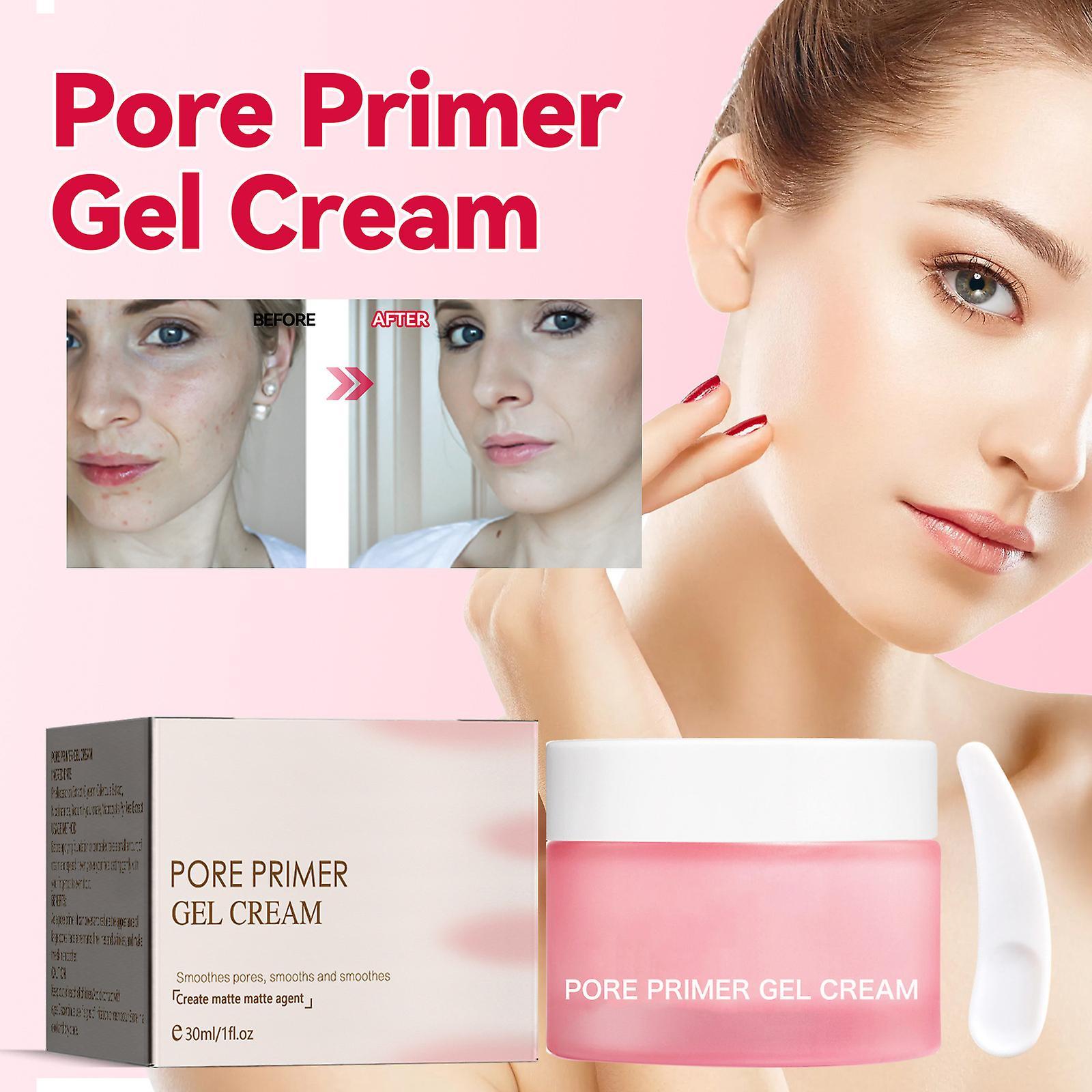 Ofocase Pore Primer Gel Cream, Foundation Pore Shrink Cream Magical Perfecting Base Face Primer Pore Gel Cream, Invisible Pore Isolation Concealer ...