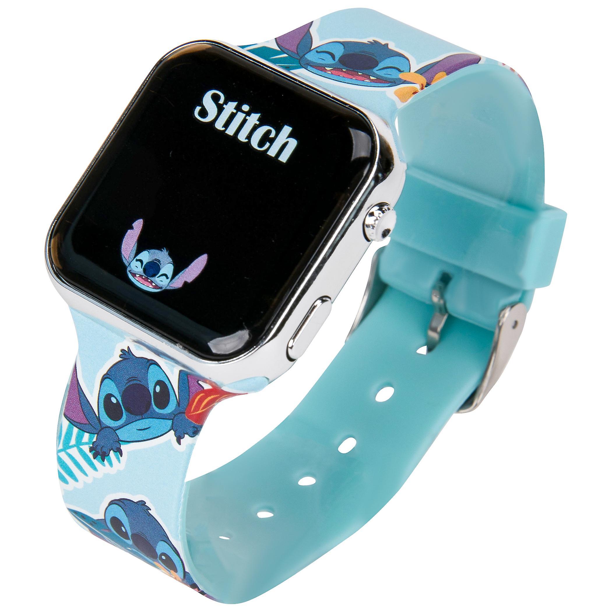 Cartoons Lilo & Stitch Pineapples LED Kids Digital Wrist Watch Blue