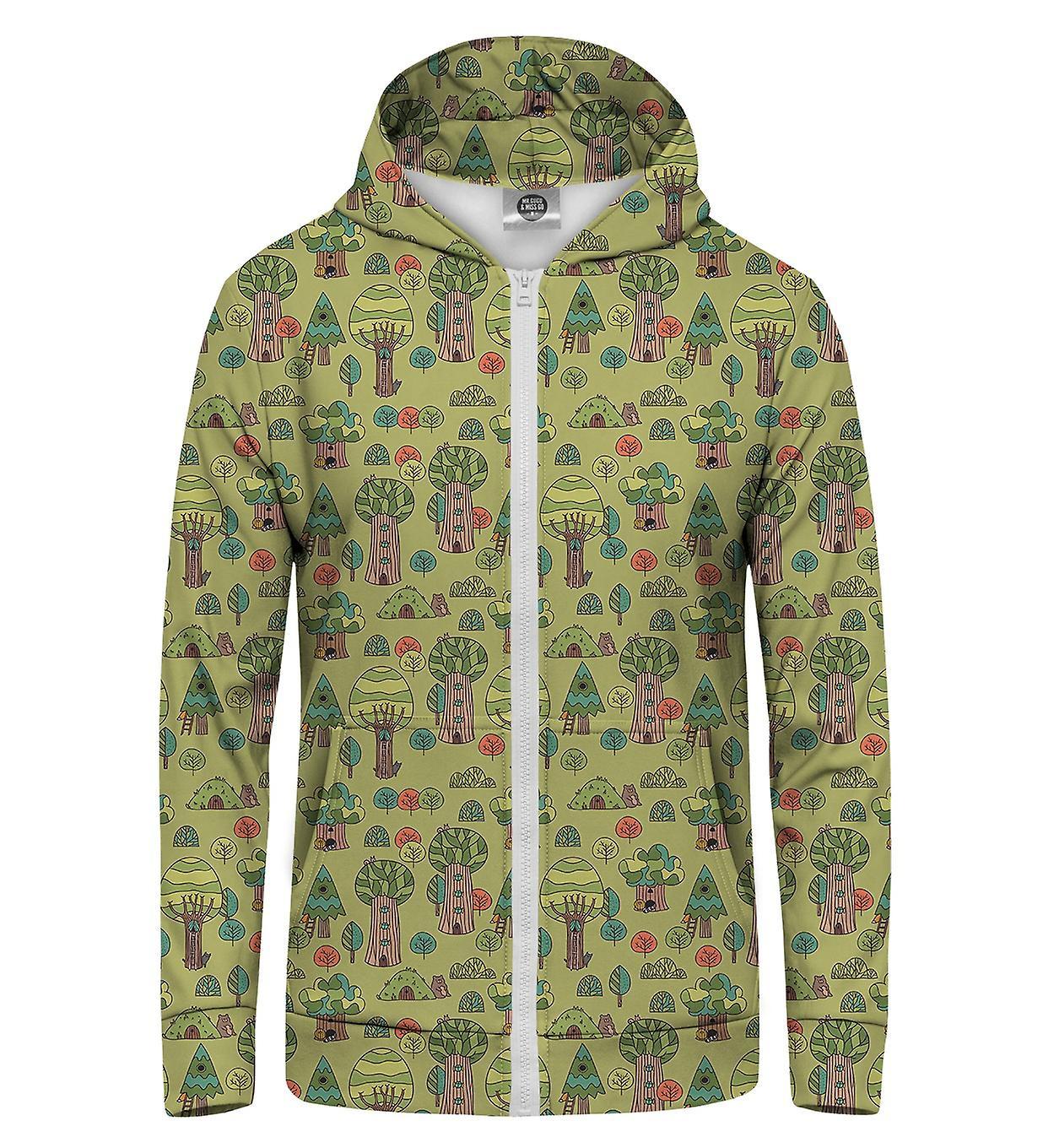 Mr Gugu & Miss Go Mr. GUGU & Miss GO Hundred Acre Wood Hoodie Kangaroo Zip Up green S