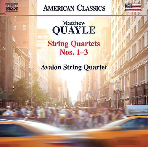 Naxos American Quayle / Avalon String Quartet - String Quartets 1-3  [COMPACT DISCS] USA import