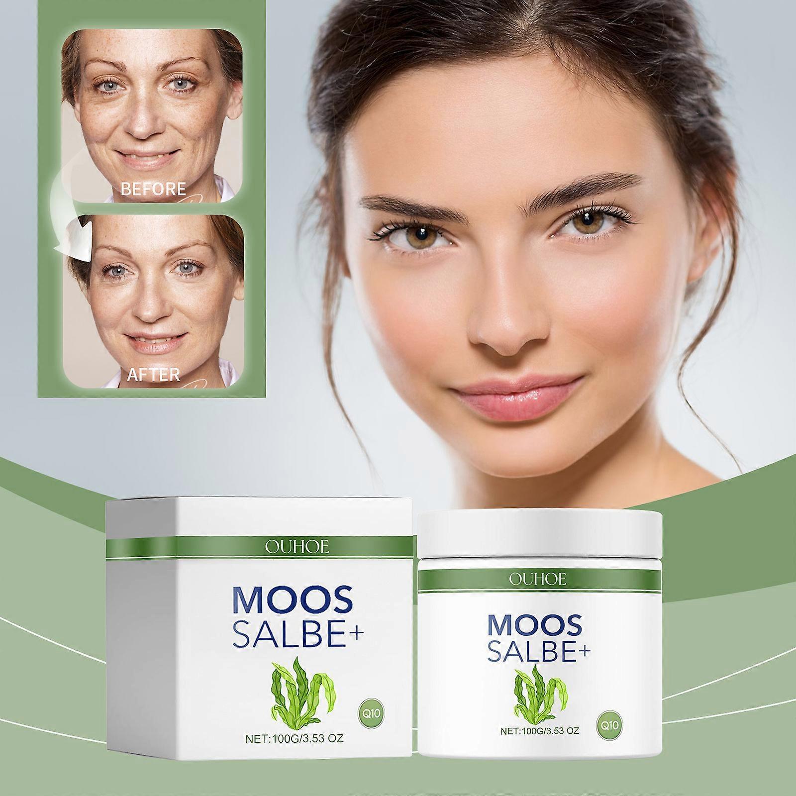 Frusde Moss Ointment Plus, Moss Cream Against Wrinkles, Instant Effect Moss Ointment for Face, Anti-Wrinkle Moisturizing Cream 2Pcs