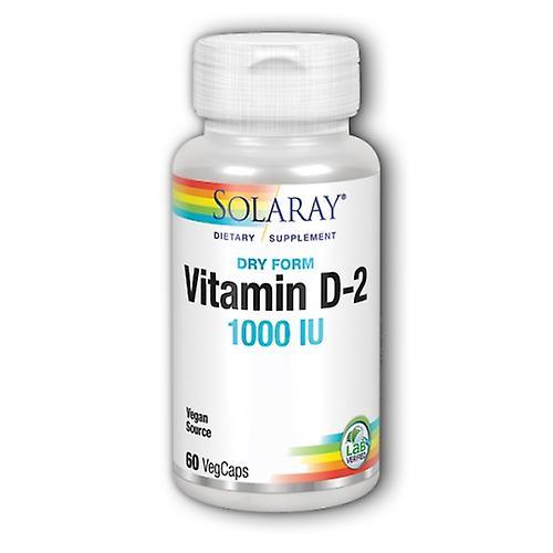 Solaray Dry D, 1, 000 IU, 60 Caps (Pack of 1)