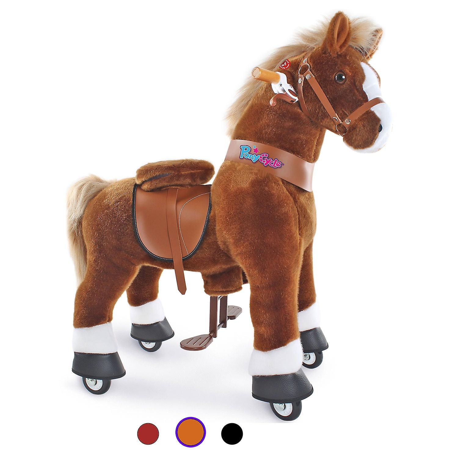 PonyCycle Ride On Horse Brown Size 4 for age 4-8