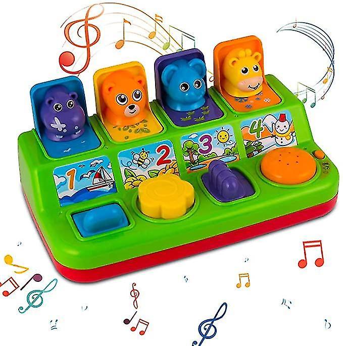 Unbrand Interactive Pop Up Animals Toy With Music, Animal Sound