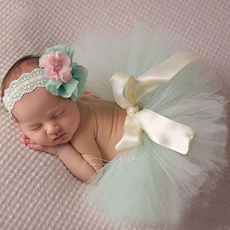 Slowmoose Baby Tutu Skirt And Headband Set Newborn