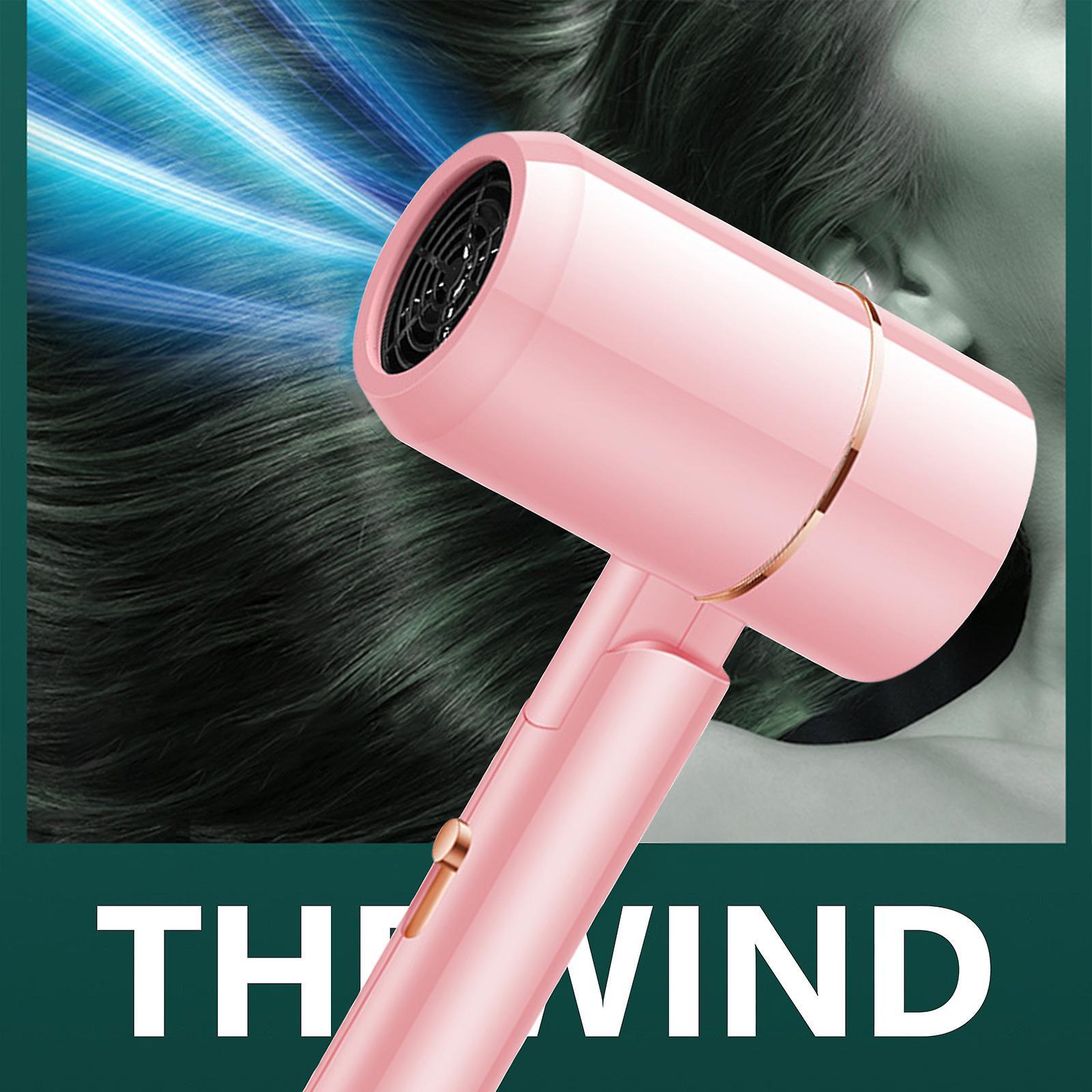 Flye A Powerful 600 Watt Fast Drying And Low-noise Hair Dryer With A Negative Hair Dryer With A 3-speed Range With 1 Supply And Collection Nozzle F...