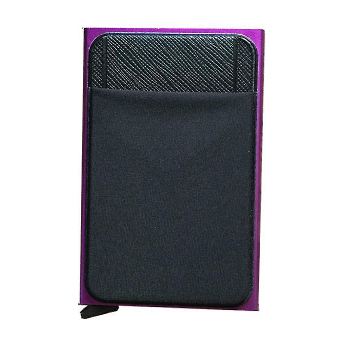 Stuff Certified ® Stuff Certified® Aluminum Slim Wallet - Wallet Wallet Card Holder Credit Card Money Clip - Purple