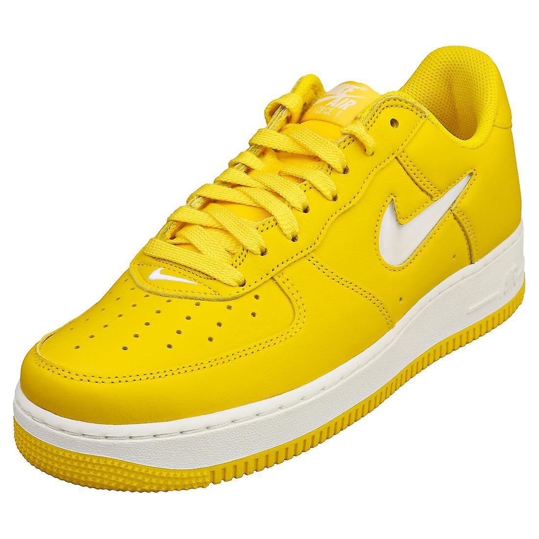 Nike Air Force 1 Low Retro Mens Fashion Trainers in Yellow White 9 UK