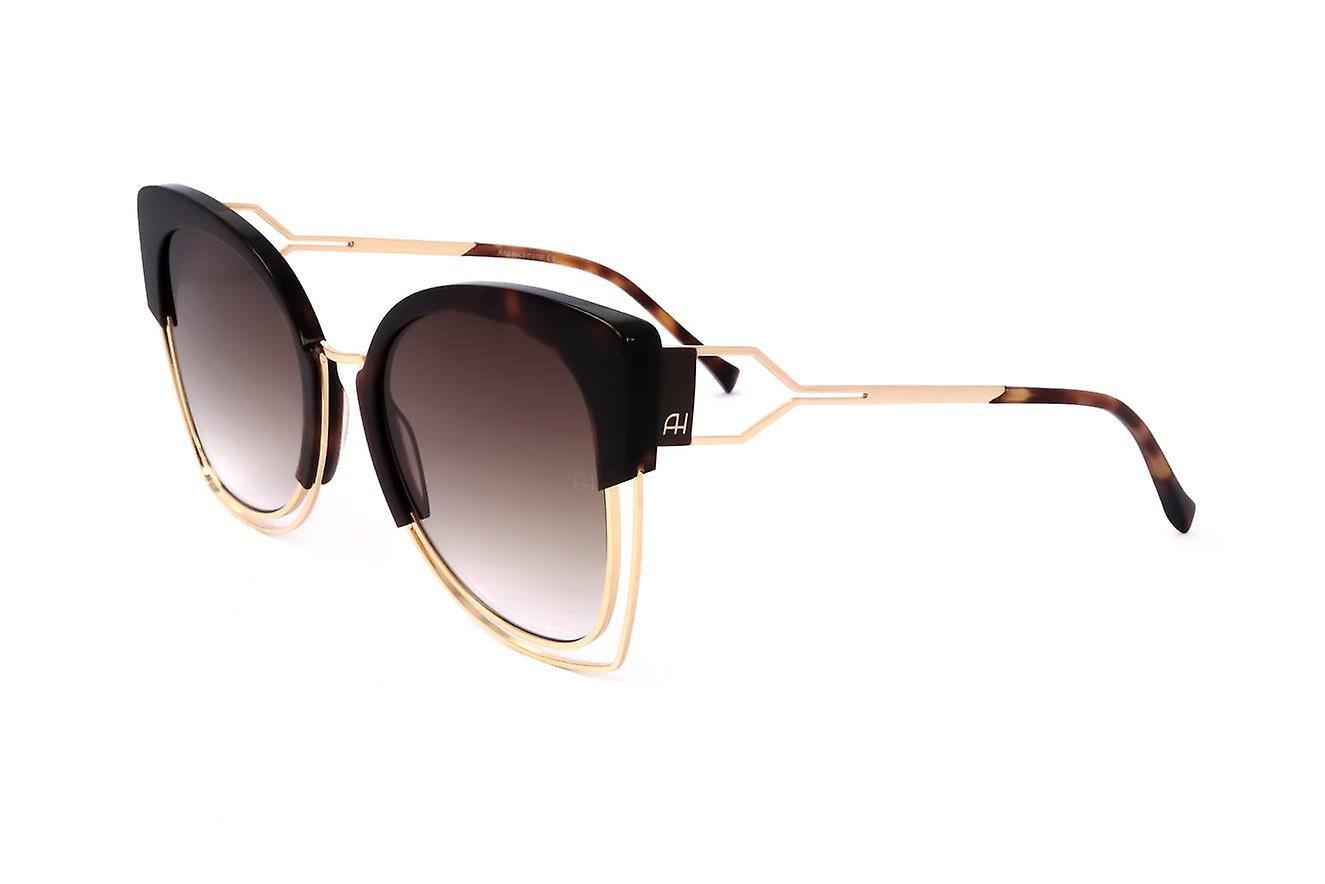 Sunglasses Ana Hickmann AH3181 G21 HAVANA/GOLD 54/21/145 WOMAN Brown 54 mm