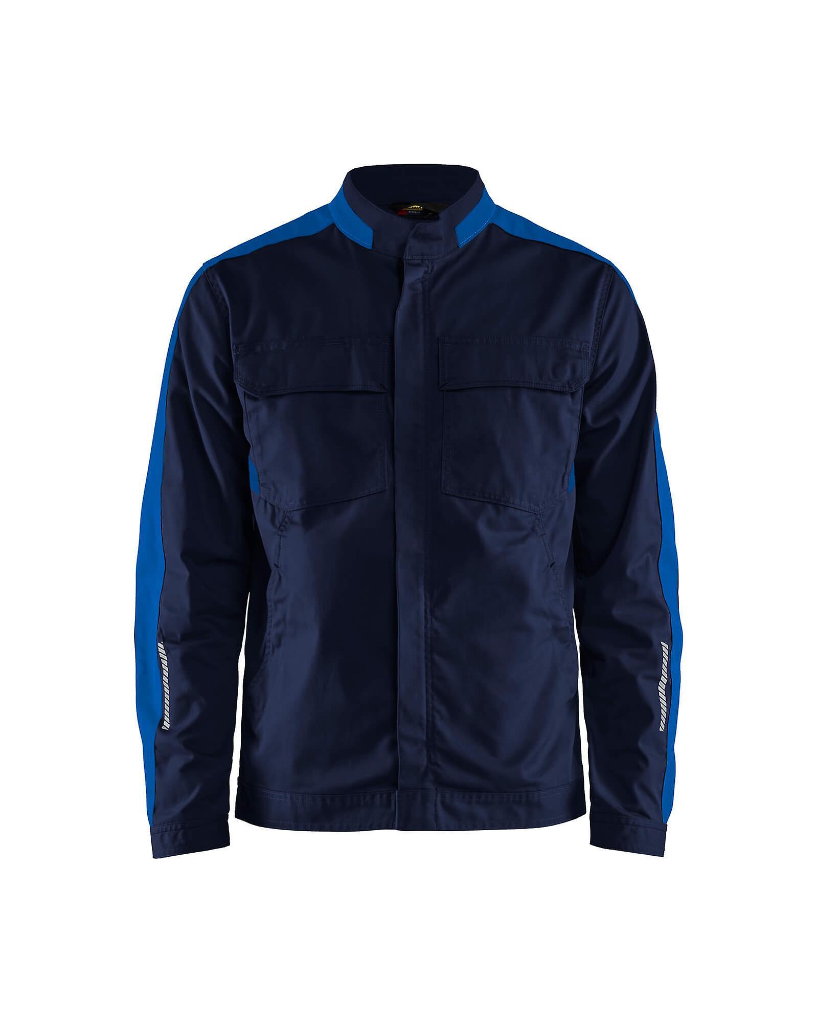 Blaklader 4444 industry jacket stretch - mens (44441832) Navy blue/cornflower blue Xxxl