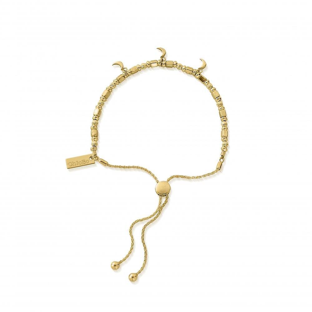 Women's ChloBo Gold Triple Moon Adjuster Bracelet GBA4015