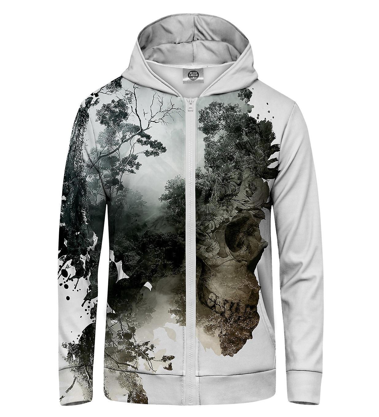 Mr Gugu & Miss Go Mr. GUGU & Miss GO Dead Nature Hoodie Kangaroo Zip Up white L