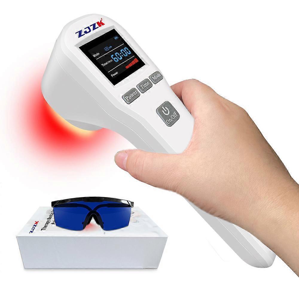 Arysiedder ZJZK NEW 4x808nm LLLT Cold Laser Therapy Treatment Leg Massage Apparatus Physiotherapy and Rehabilitation Equipment White 220V