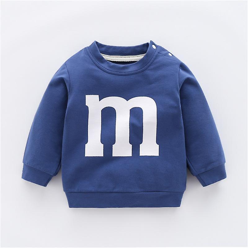 Slowmoose Cotton Suit Hoodie Top For Newborn / Blue 18M