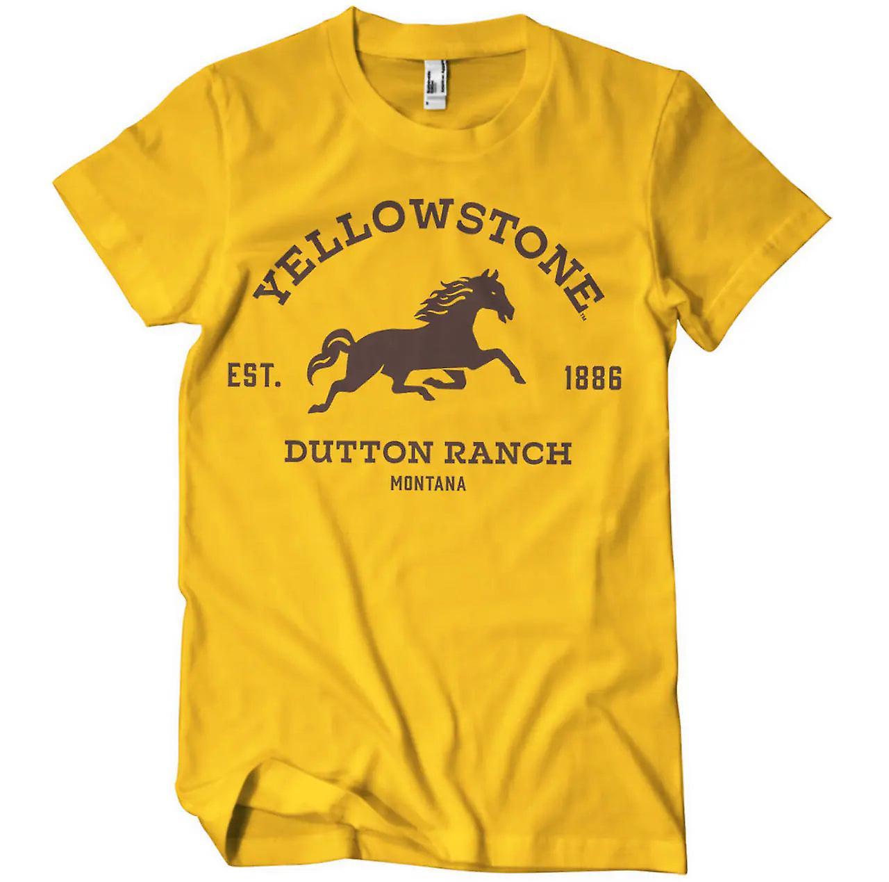 Dutton Ranch Yellowstone unisex t-shirt: montana Yellow X-large