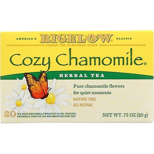 Bigelow Cozy Chamomile Herbal Tea, 20 Bags (Case of 6) (Pack of 1)