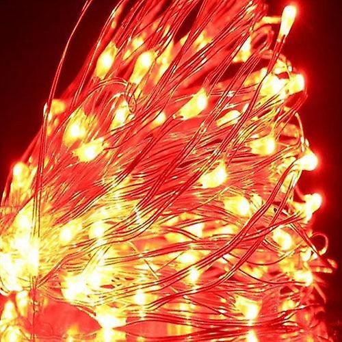 Slowmoose Usb Led String Copper, Silver Wire Garland Waterproof Fairy Lights Red USB power / 5m 50leds