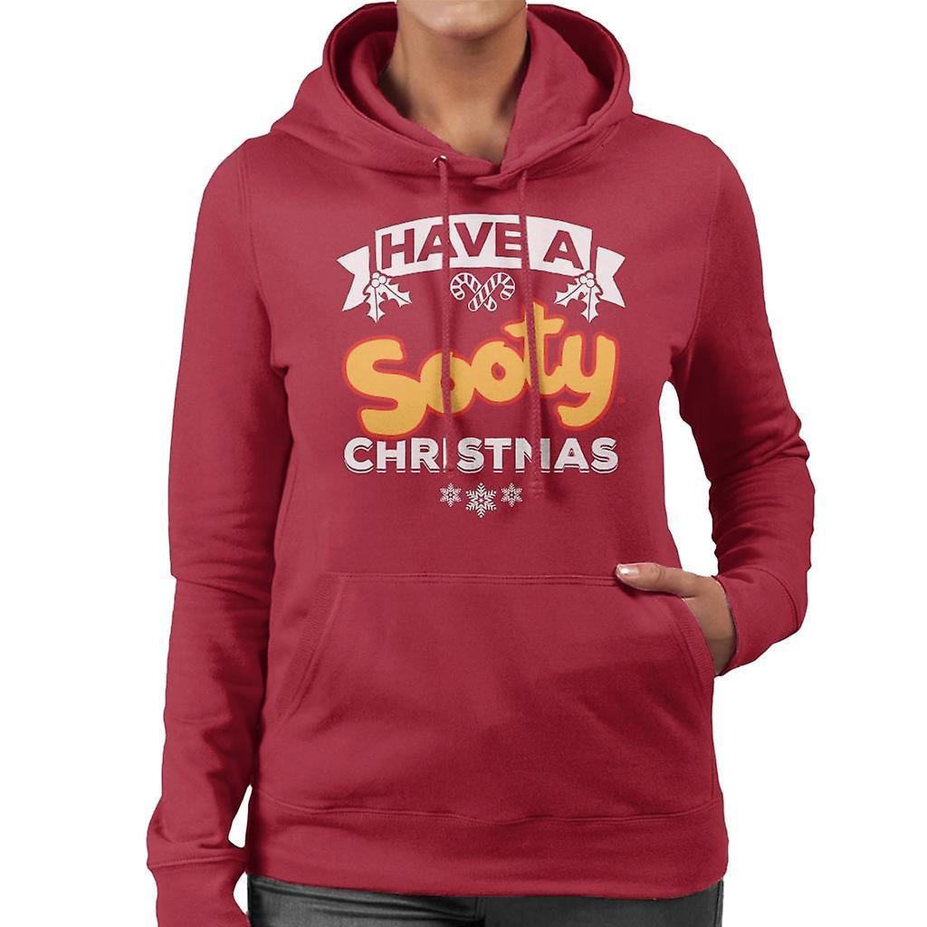 Sooty Christmas Have A Sooty Christmas Women's Hooded Sweatshirt Cherry Red Large