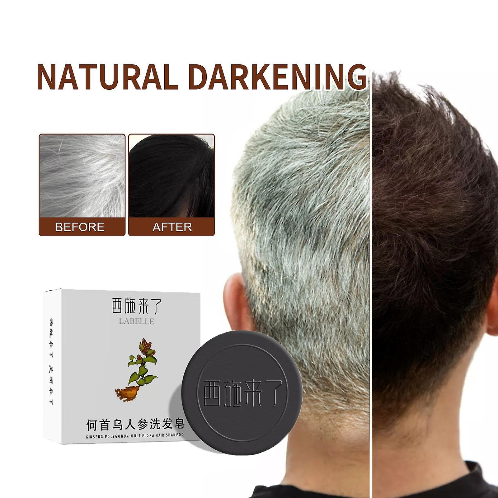 Hongyexin Black And Thick Hair Shampoo, Shampoo Oppose-gray Hair, Shampoo Soap, Hair Blackening Shampoo Stick, Promote Hair Growth And Guard Agains...