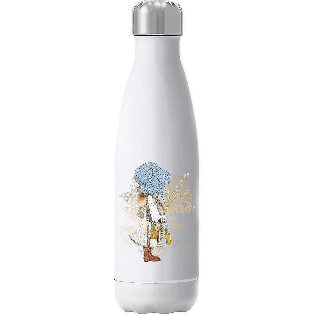 Holly Hobbie Hat And Flowers Insulated Stainless Steel Water Bottle White 500ml