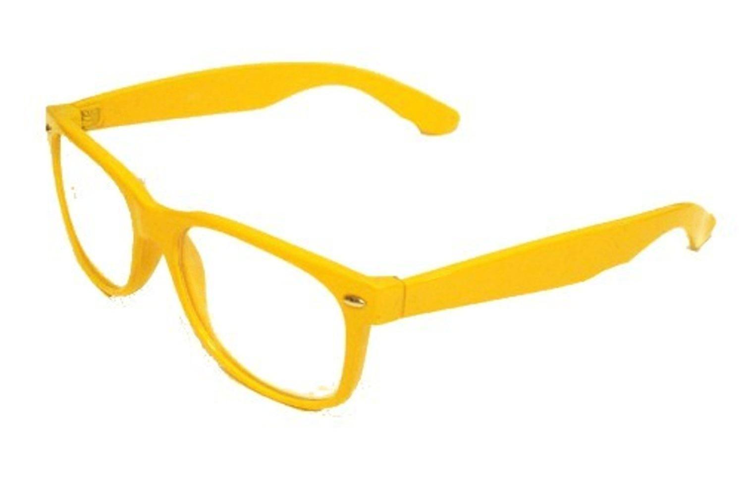 Hiprock Retro Clear Sunglasses - Yellow