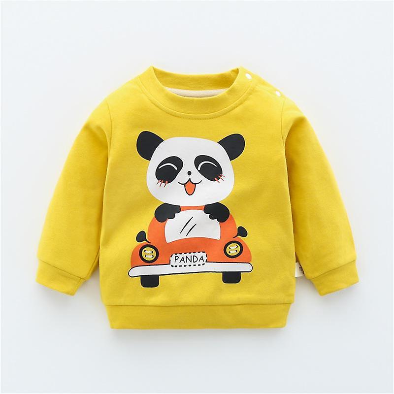 Slowmoose Cotton Suit Hoodie Top For Newborn / Yellow 3T