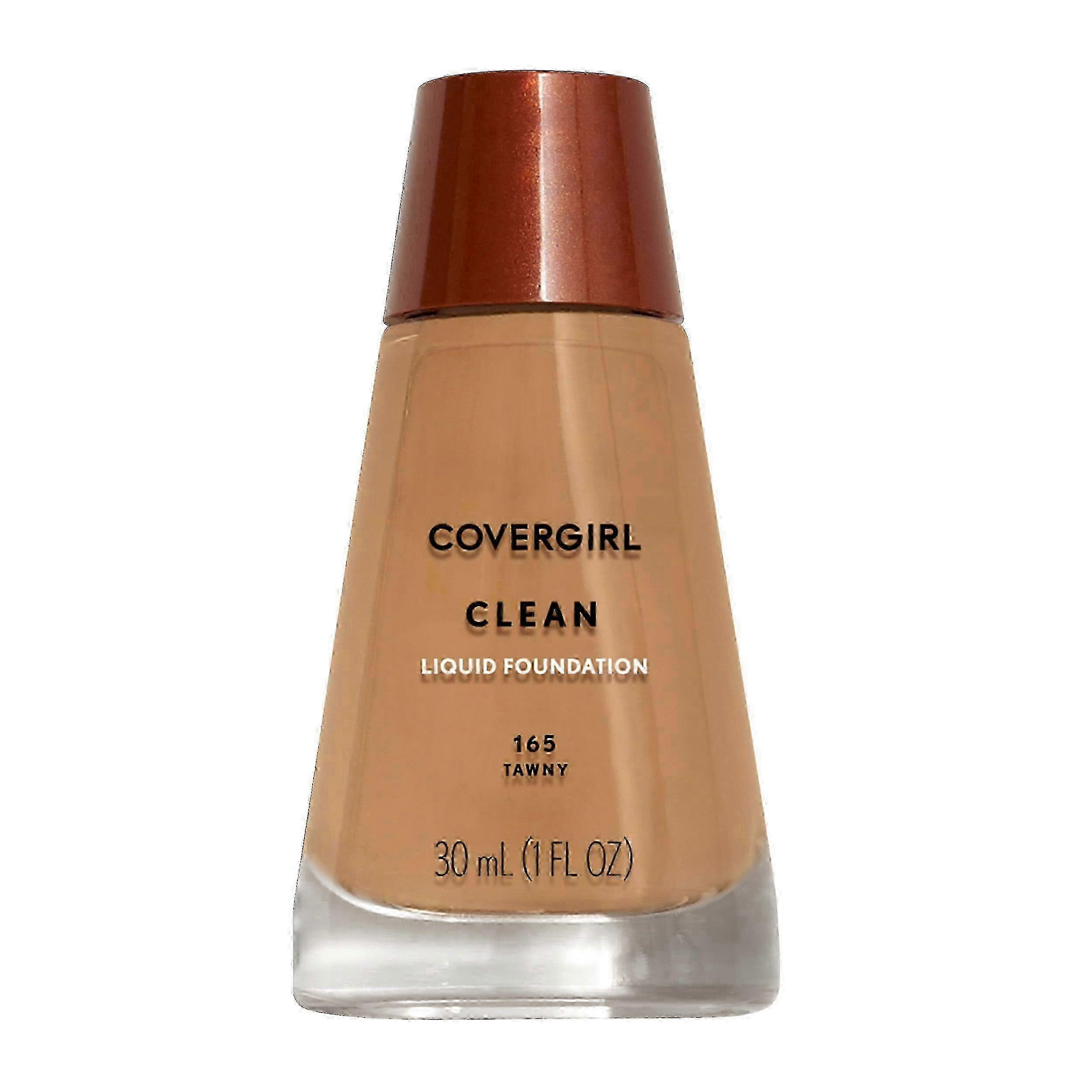 Covergirl Clean Liquid Foundation, 165 Tawny, 1 Oz