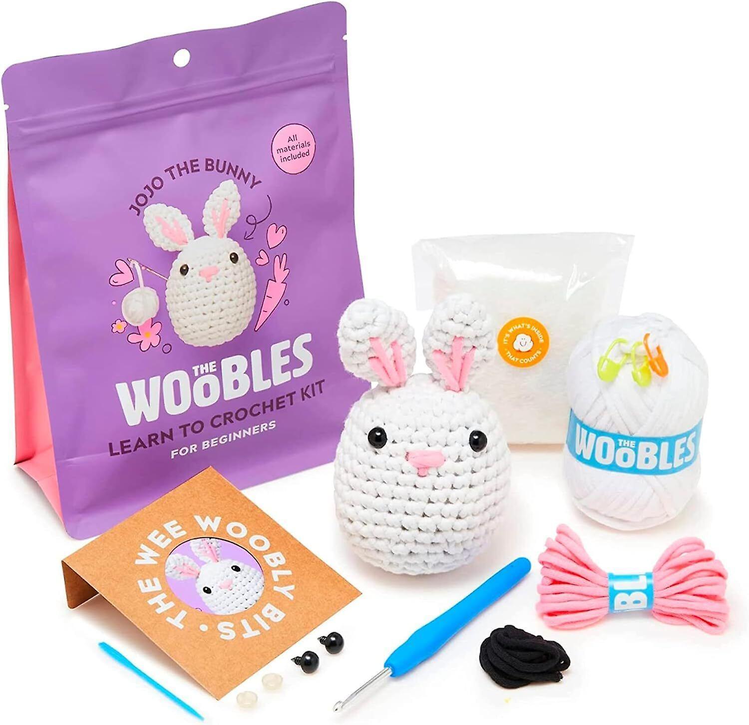 DWSM Crochet Kit for Beginners DIY Crochet Stuffed Animal Kit Beginner Crochet Kit rabbit