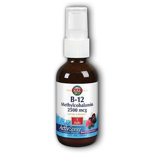 Kal B-12 Methylcobalamin ActivSpray,2,500 mcg ,2 oz (Pack of 1)