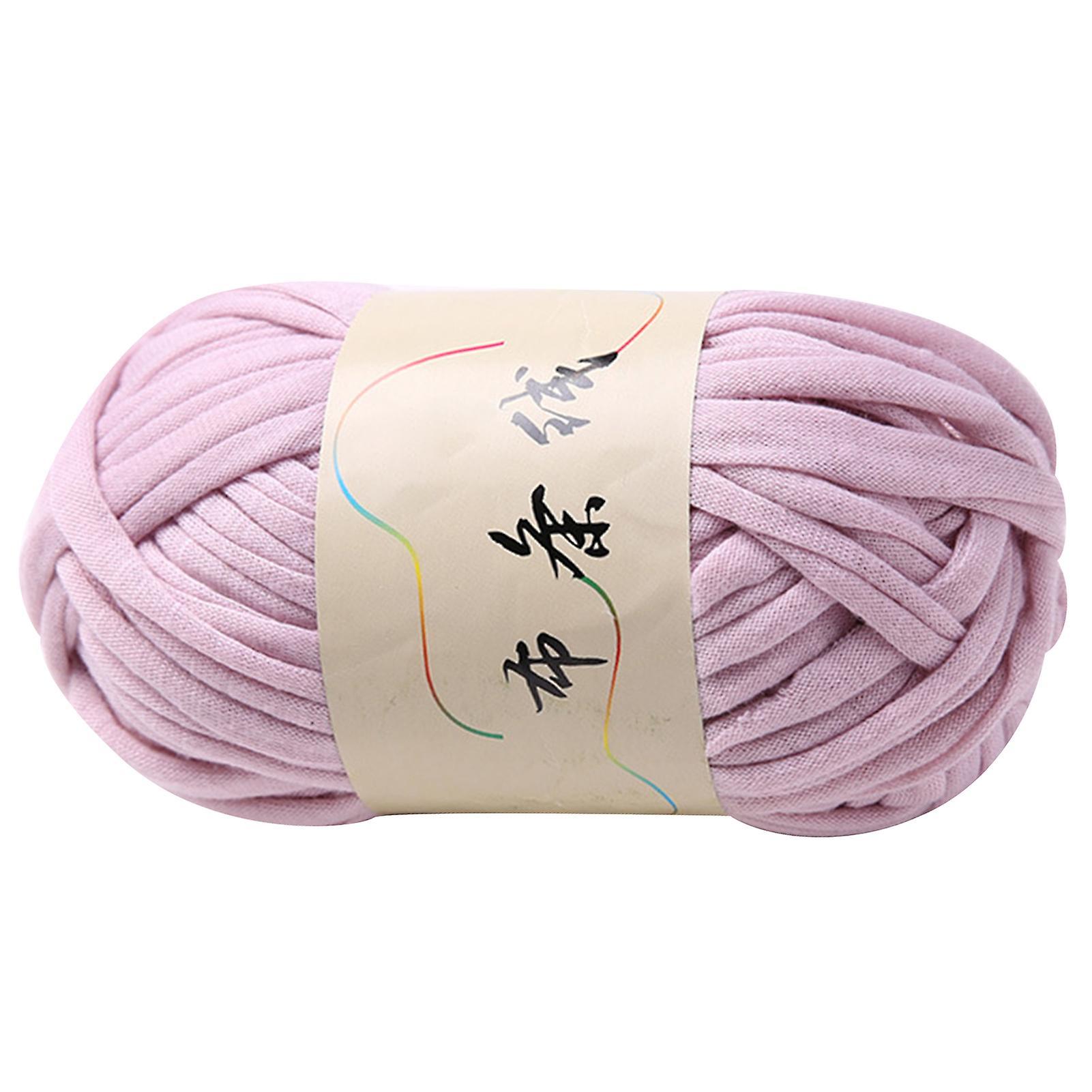 wirlsweal Cloth Yarn Hand-knit Hard to Shrink Multi-colored Soft Carpet Yarn for Carpets Skin Pink