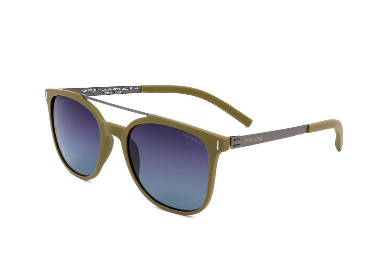 Sunglasses Police SPL169 G74P SEMI MATT KHAKI 52/20/145 MAN Green 52 mm