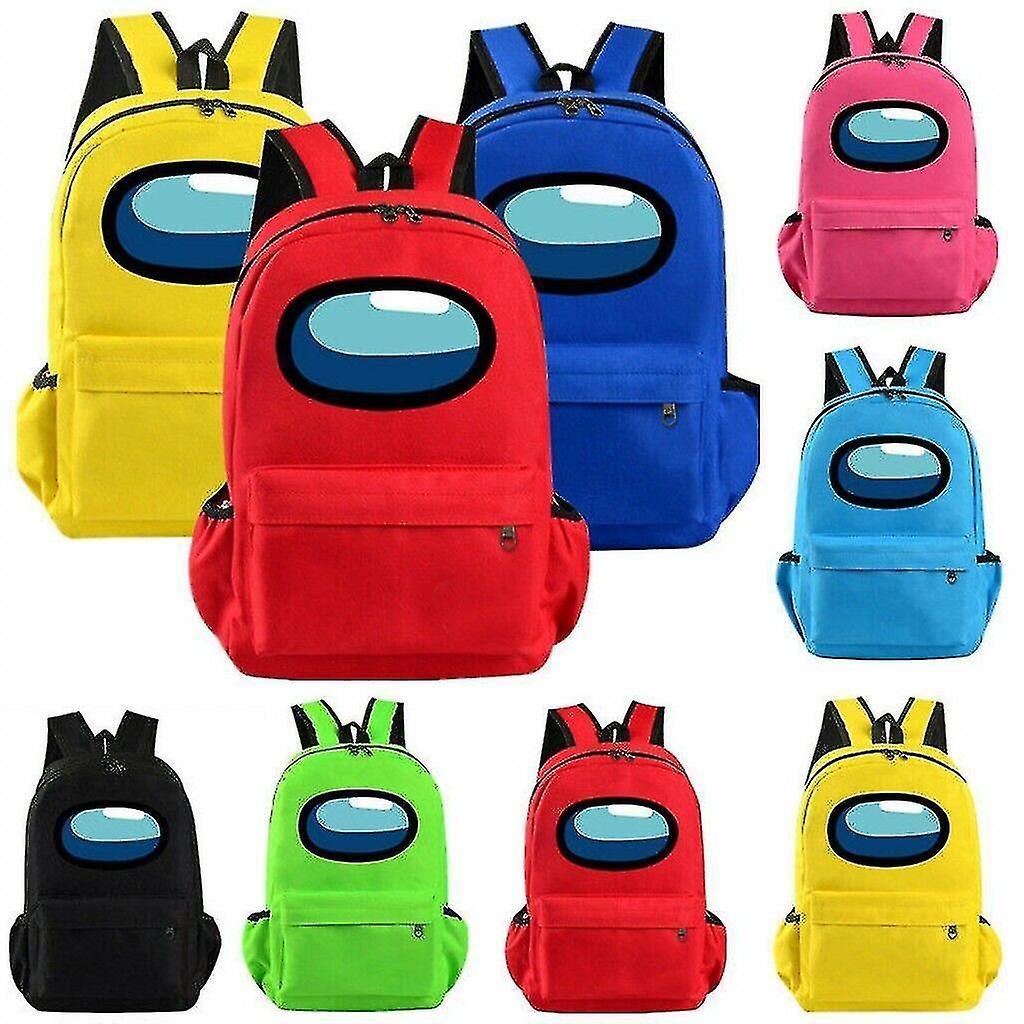 Among Us Design Backpack Student School Bags Kids Gift 16 Inchs [xc] WHBYV Pink