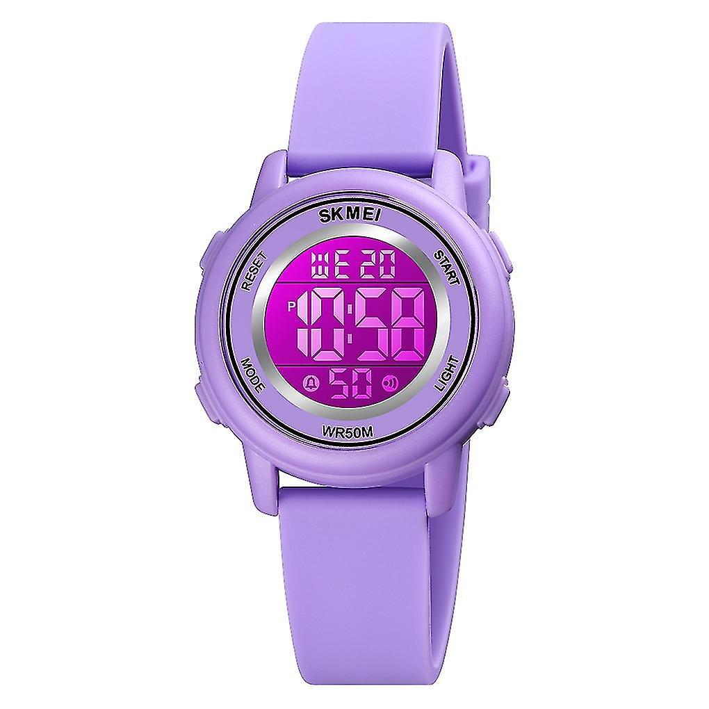 Pccy Skmei 1721 Digital Display Luminous Electronic Watch Purple