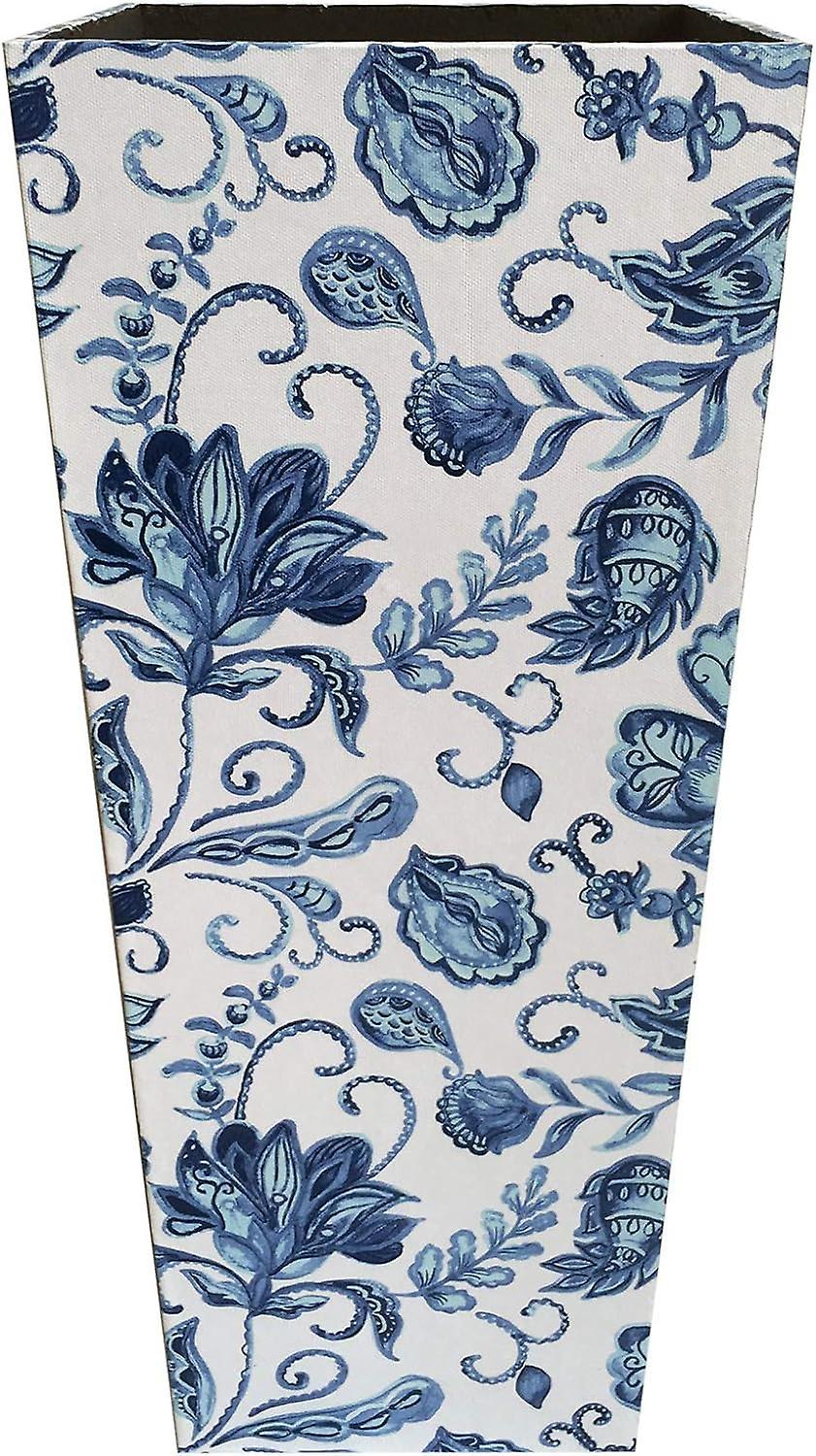 Mobili Rebecca Rebecca Furniture Umbrella Holder Umbrella Mdf Canvas White Blue Retro 50x21x21