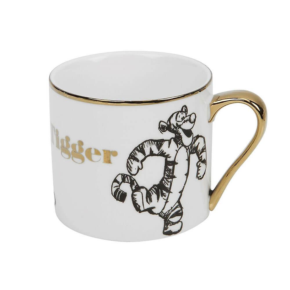 Disney Tigger Collectible Mug Classic White Mug Features A Gold Electroplated