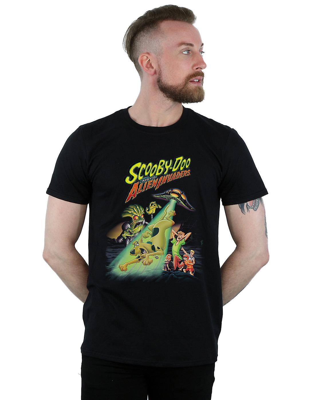 Absolute Cult Scooby Doo Men's And The Alien Invaders T-Shirt Black X-Large