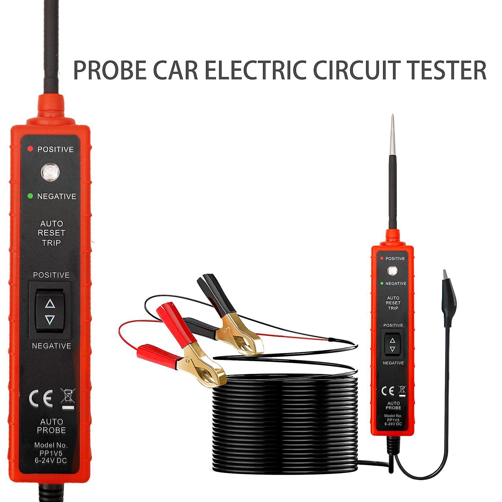 Dinoply Power Circuit Probe Tester,em285 Automotive Electric Circuit Tester Car Electrical System Tester 6-24v Dc Test Pen