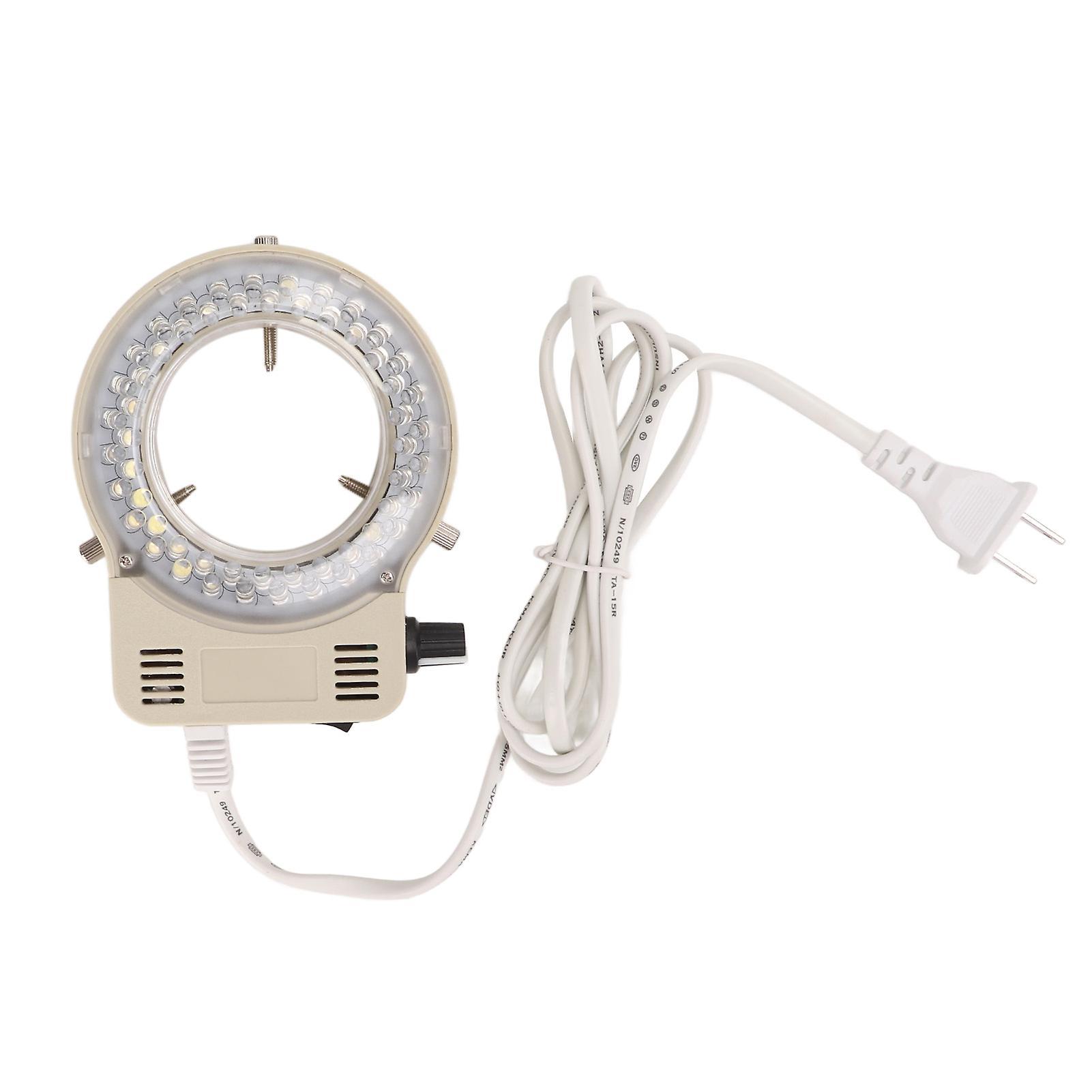 Microscope LED Light Ring Adjustable LED Microscope Illuminator Ring Light Source - US Plug 100-240V